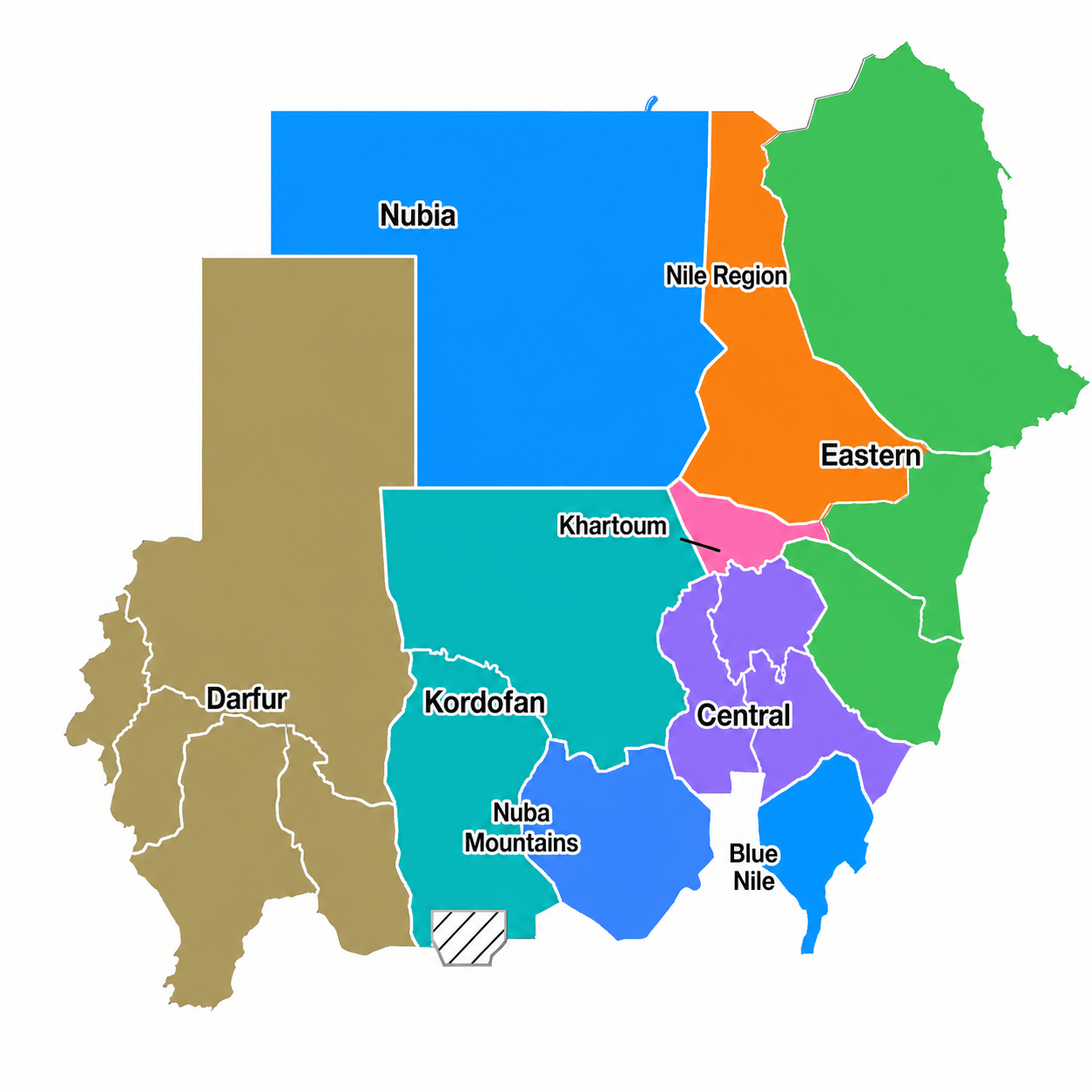 Map of Sudan